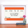 Personalised Train Ticket Friendship Print, thumbnail 3 of 6