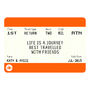 Personalised Train Ticket Friendship Print, thumbnail 2 of 6