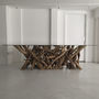 Large Natural Driftwood Rectangular Dining Table Base, thumbnail 1 of 4