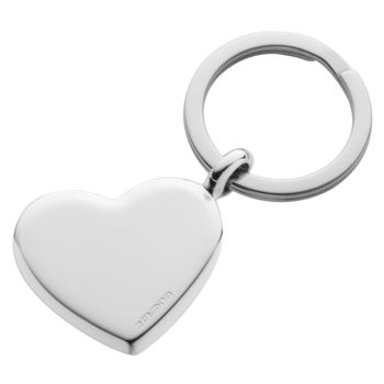 Silver Key Ring Heart Design, 3 of 7