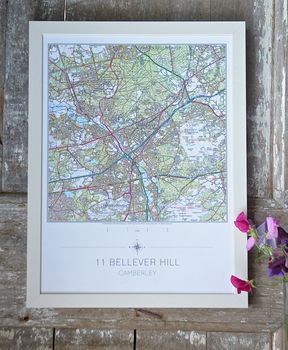 Personalised Framed Map My House Print, 3 of 5