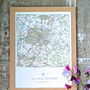 Personalised Framed Map My House Print, thumbnail 1 of 5