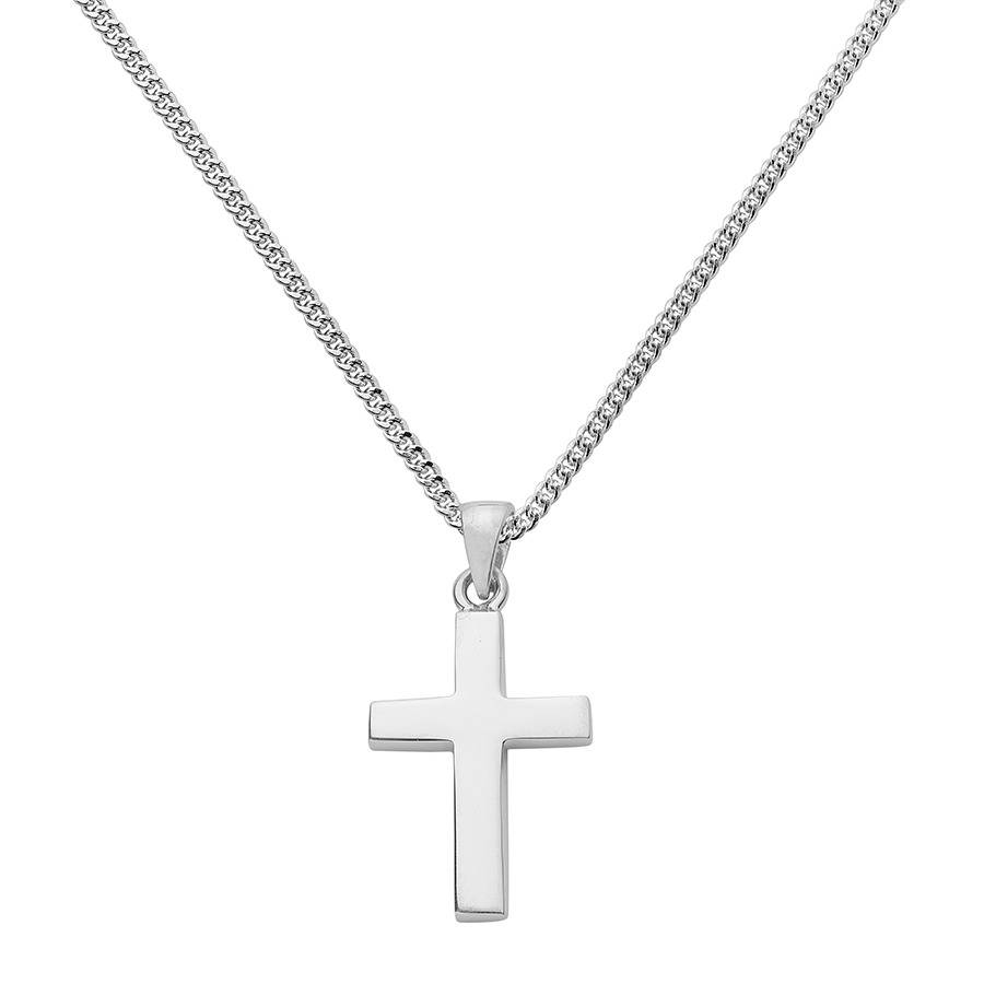 Mens sterling silver cross on sale pendants