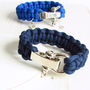 Mens Personalised Engraved Paracord Bracelet, thumbnail 3 of 5
