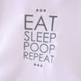 Eat…Sleep…Poop…Repeat! 100% Cotton Babygrow, thumbnail 2 of 4