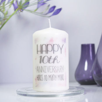 Personalised 'Anniversary' Candle, 2 of 9