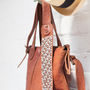 Carly Studded Leather Tote Bag, thumbnail 3 of 4