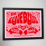 Personalised 'Lovebugs' Wedding Or Anniversary Print, thumbnail 4 of 10
