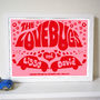 Personalised 'Lovebugs' Wedding Or Anniversary Print, thumbnail 5 of 10