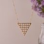Long Necklace With Triangle Pendant, thumbnail 2 of 4