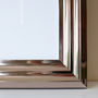Bespoke Mirrored Silver Ridged Picture Frame, thumbnail 5 of 7