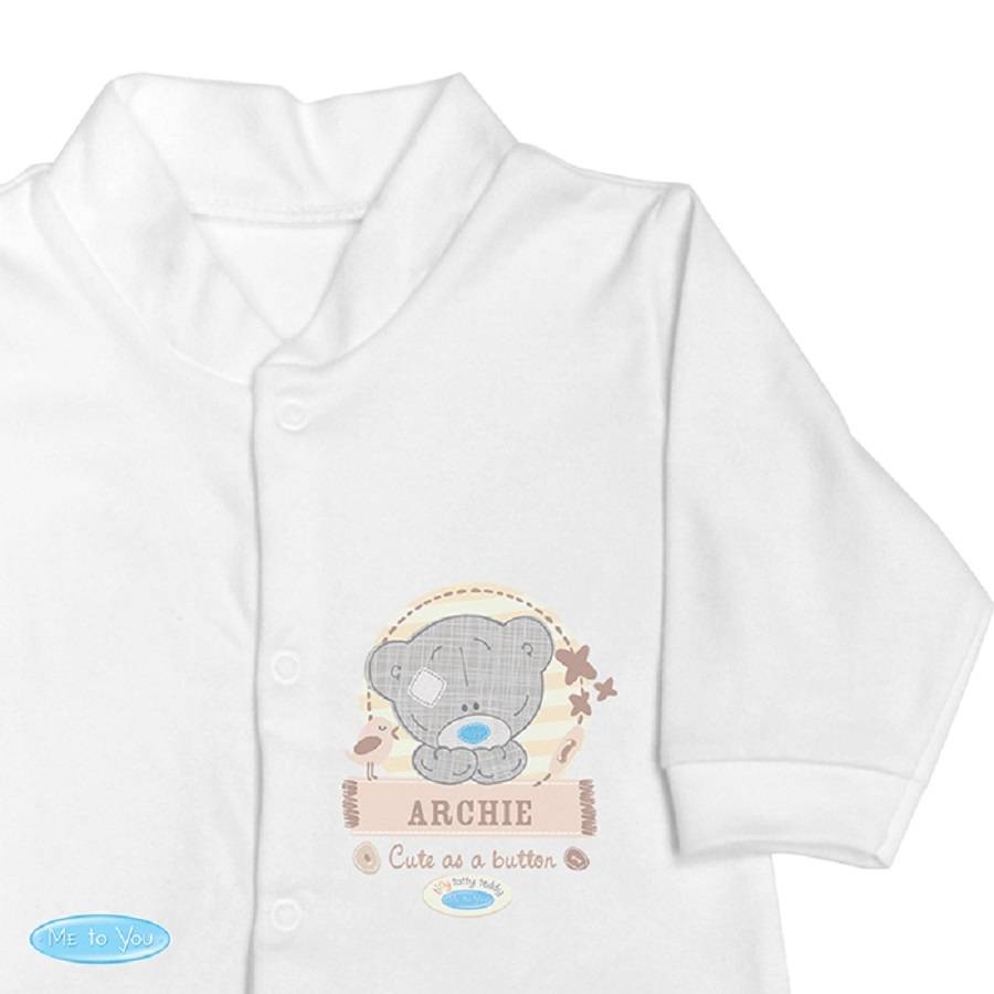 personalised tiny tatty teddy baby grow 0 three months by ...