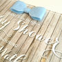 Handmade Wood Effect Baby Shower Invitations, thumbnail 2 of 4