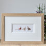 Three Game Birds Hand Finished Art Print Small, thumbnail 2 of 5