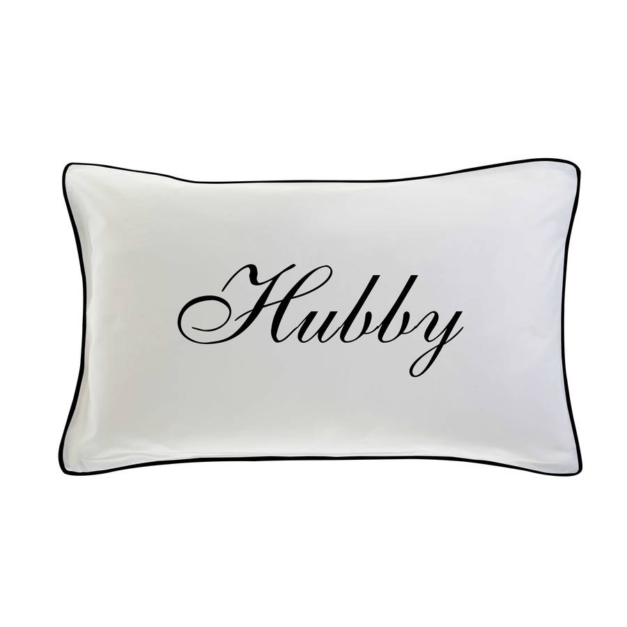 Hubby And Wifey Pillowcases By Koko Blossom