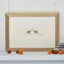 Border Terriers In Love Hand Finished Art Print, thumbnail 1 of 3