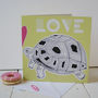 Tortoises 'Love' Greeting Card, thumbnail 3 of 3