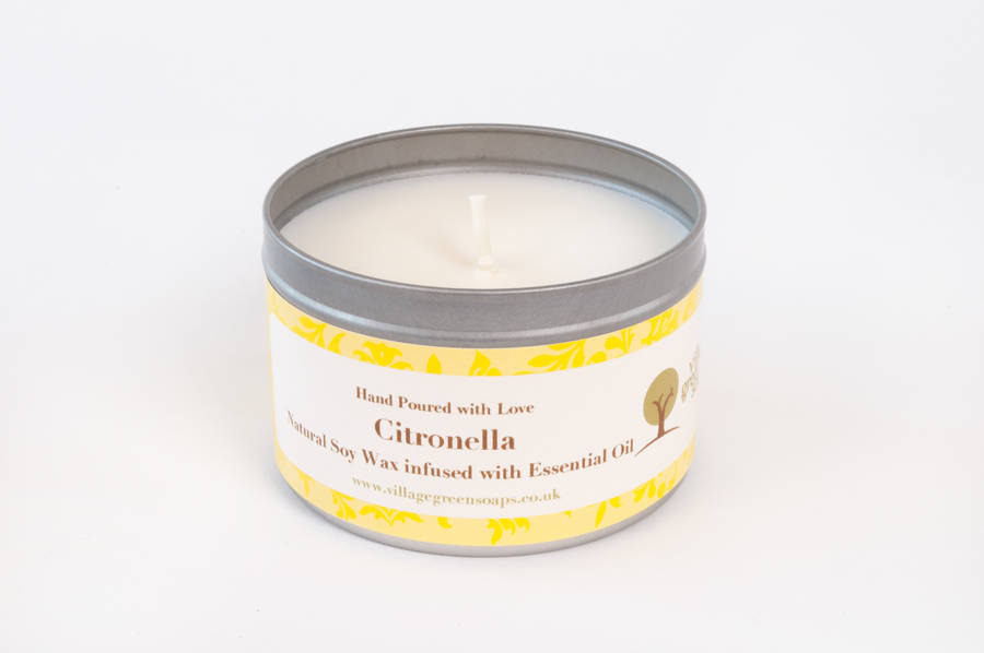 citronella essential oil candle tin by village green soaps ...