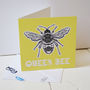 'Queen Bee' Greeting Card, thumbnail 1 of 2