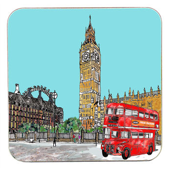 Set Of Four London Coasters, 7 of 8