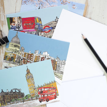 Set Of Eight London Notecards, 5 of 5