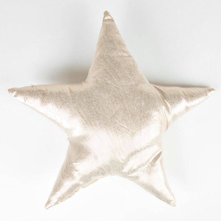 shiny rose gold sleepy star cushion by posh totty designs interiors