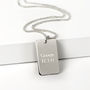 Sterling Silver Dog Tag Necklace, thumbnail 2 of 6