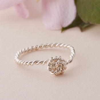 Knot Ring In Silver Or Gold Plate, 7 of 7