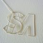 Large 14k Gold Initial Necklace, thumbnail 5 of 6